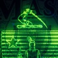 Detail of fluorescent imprint on a Massachusetts driver's license