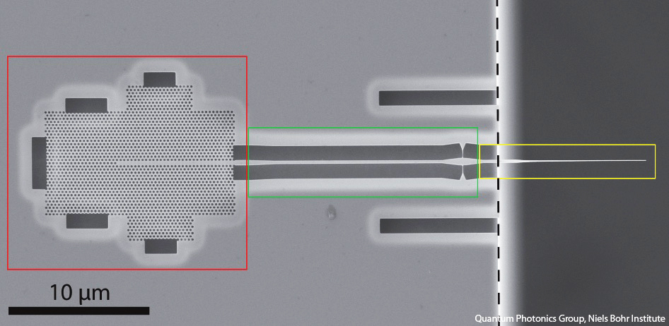 SEM image of nanostructure cleaving