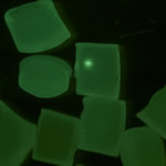 Unitron Z850 - nylon granules, fluorescence