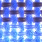 Fabric fluorescence, ultraviolet excitation plus transmitted white