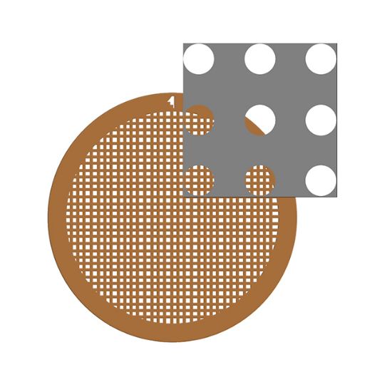 Picture of C-Flat™ Holey Thick Carbon Grid 2.0 µm hole 2.0 µm space 300 Mesh