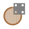 Picture of C-Flat™ Holey Thick Carbon Grid 2.0 µm Hole 4.0 µm Space 200 Mesh