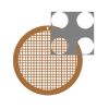 Picture of C-Flat™ Holey Thick Carbon Grid 4.0 µm Hole 2.0 µm Space 200 Mesh