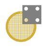 Picture of C-Flat™ Holey Carbon Grid Gold 2.0 µm Hole 4.0 µm Space 200 Mesh