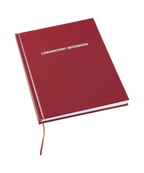 Picture of Laboratory Lined Notebook, 200 pages, Red