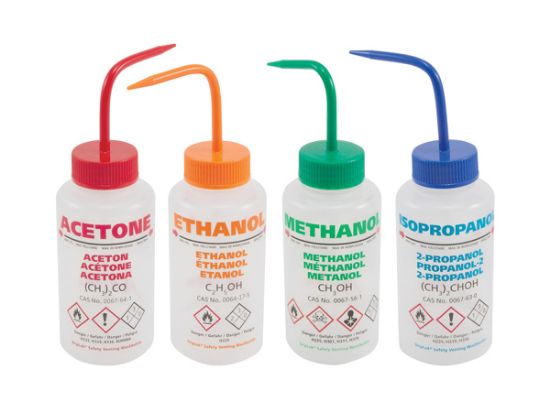Picture of GHS Compliant Multi-Lingual Wash Bottles