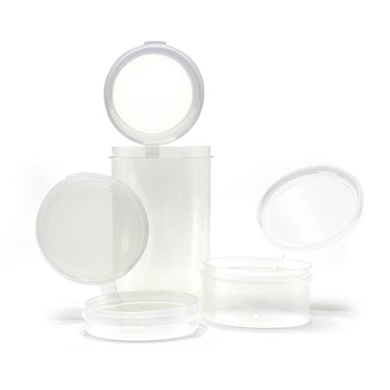 Picture of Hinged Plastic Cont. Round, 70.97 mL, 2.52"x1.28"
