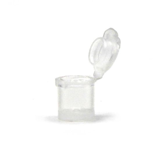Picture of Micro-Sized Hinged Plastic Vials, Round, 0.233 mL, 0.37x.52"