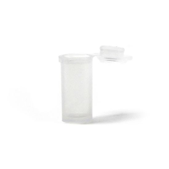 Picture of Micro-Sized Hinged Plastic Vials, Round, 0.67 mL, 0.39x0.89"
