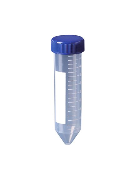 Picture of 50 ml PP 29 x 115 mm, Flat Screw Cap, Individually Wrapped Sterile
