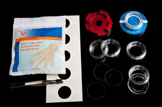 Picture of Glass Bottom Dish Kit, 50X7, 30mm, #1, Black