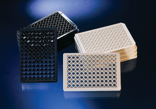 Picture of 96-Well Black NUNC™️ Coverglass Optical Bottom Plates w/o Lid