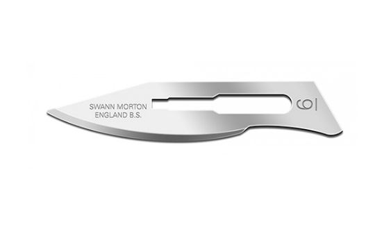 Picture of Swann-Morton® Blade, Non-Sterile Carbon Steel Size 6