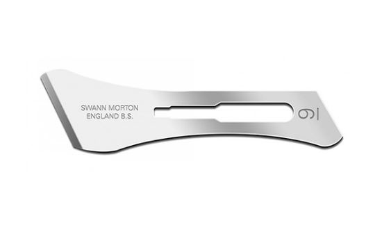 Picture of Swann-Morton® Blade, Sterile Carbon Steel Size 9