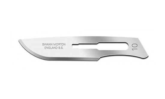 Picture of Swann-Morton® Blade, Non-Sterile Carbon Steel Size 10