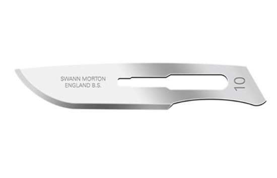 Picture of Swann-Morton® Blade-Non-Sterile Carbon Steel Size 10A