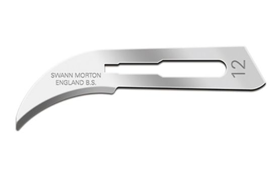 Picture of Swann-Morton® Blade, Sterile Carbon Steel Size 12