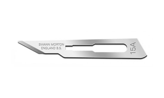 Picture of Swann-Morton® Blade, Sterile Carbon Steel Size 15A