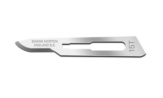 Picture of Swann-Morton® Blade, Sterile Carbon Steel Size 15T