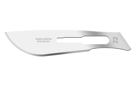 Picture of Swann-Morton® Blade, Non-Sterile Carbon Steel Size 22