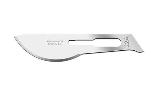 Picture of Swann-Morton® Blade-Non-Sterile Carbon Steel Size 22A