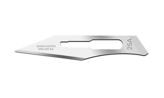 Picture of Swann-Morton® Blade-Non-Sterile Carbon Steel Size 25A