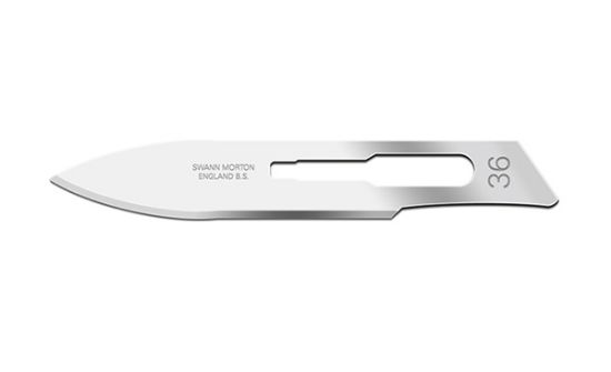 Picture of Swann-Morton® Blade, Sterile Carbon Steel Size 36