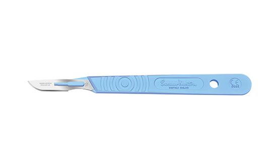 Picture of Swann-Morton® Disposable Scalpel, Sterile Size 10, Blue Handle