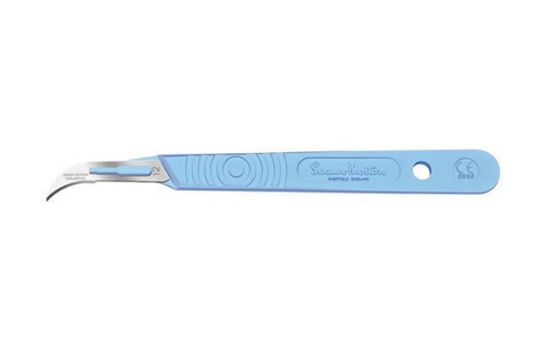 Picture of Swann-Morton® Disposable Scalpel, Sterile Size 12, Blue Handle