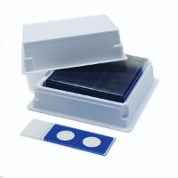 Picture of PTFEPrinted Slides, 3 X 1", 2 Ring, Blue
