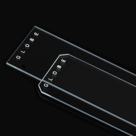 Picture of Diamond™ White Glass Slide, Plain, 90° Ground Edge