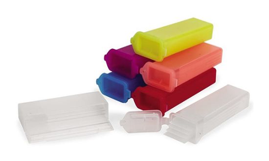 Picture of Plastic 5-Place Slide Mailer, Natural, side opening
