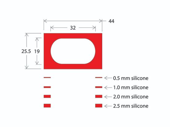 Picture of S/A Press To Seal Gasket, 32X19mm (D), 2.0mm -Depth