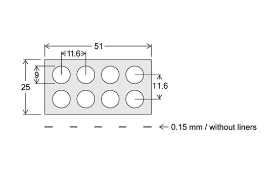 Picture of Secure Seal Spacers, 19X0.12mm Deep