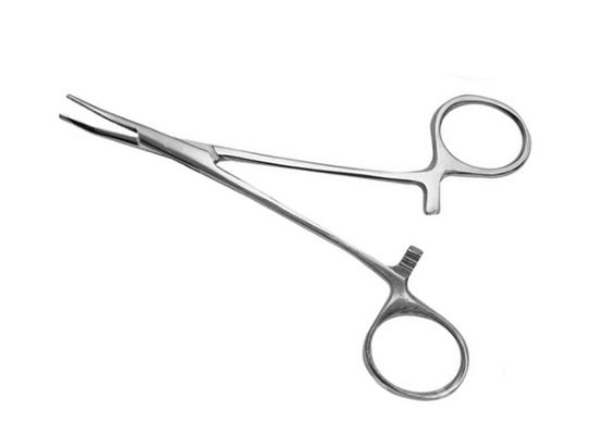 Picture of EMS Halstead Mosquito Forceps Std Grade Curved, 5" (127mm)