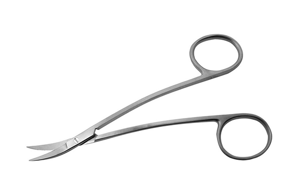EMS Delicate Double Curved Sharp Dissecting Scissors
