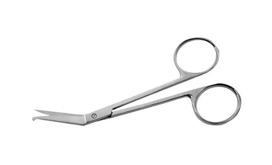 Picture of EMS Iris Scissors, Standard, 4½" (114.3 mm) Anglular Probe Points