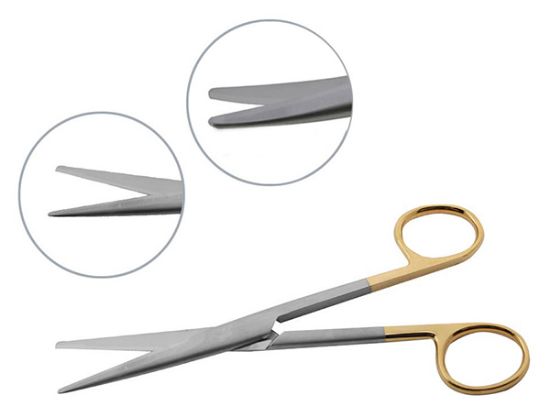 Picture of EMS Tungsten Carbide Mayo Scissors, 6¾" (171.5mm) Curved