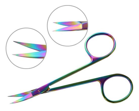 Picture of EMS Ti Alloy Iris Scissors, 4" (101.6mm) Straight