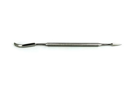 Picture of Stainless Steel Spatula, Short Pointed Tip, Long Curved Rounded Tip