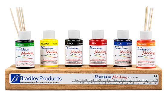 Picture of 6-Color Set, 2 oz. each of G,Y,BK,R,BL,O