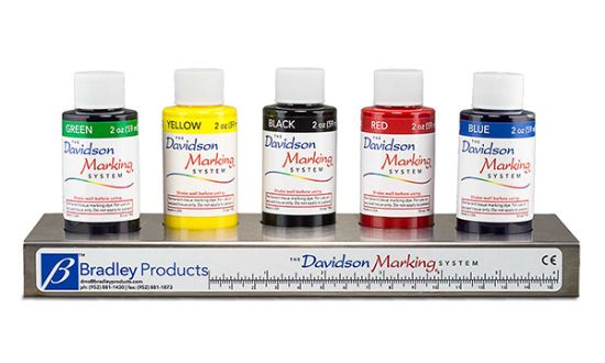 Picture of 5-Color Set, 2 oz. each of G,Y,BK,R,BL