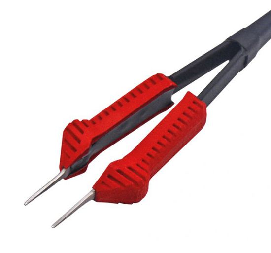 Picture of Heated Forceps, Smooth, 1 mm, Red