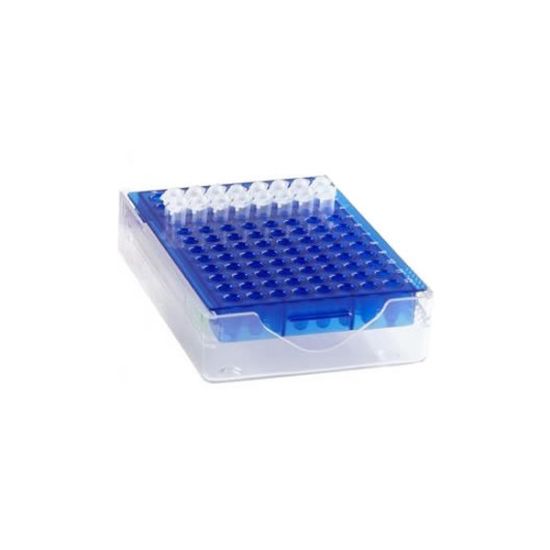 Picture of Low Temp 96-well PCR Rack Blue
