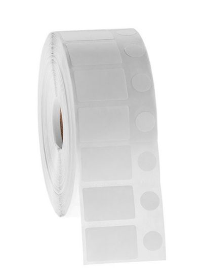Picture of NitroTAG Cryo Labels, 1.125 x 0.75" + 0.437", 1" core, White