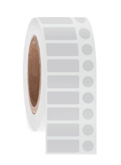 Picture of NitroTAG Cryo Labels, 1.25 x 0.5" + 0.437", 3" core, White