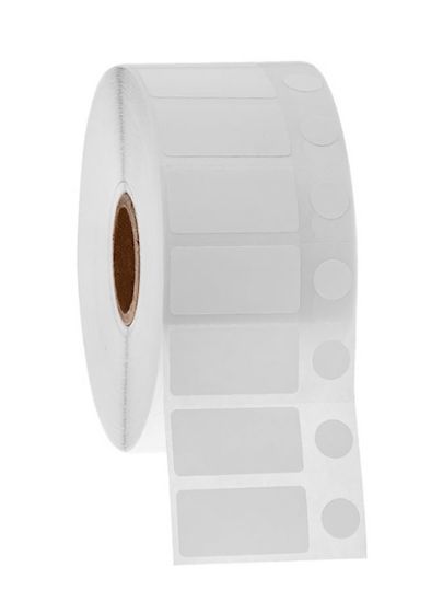 Picture of NitroTAG Cryo Labels, 1.25 x 0.625" + 0.375", 1" core, White