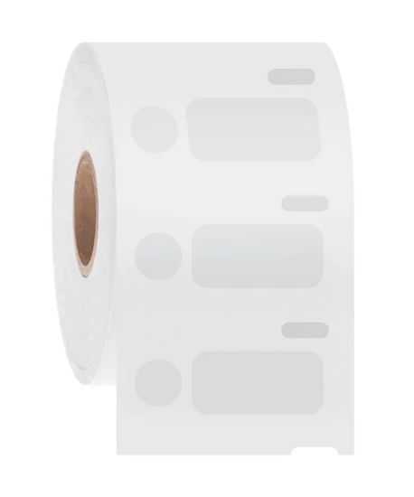 Picture of 1.04 x 0.5" + 0.375" Dia. Circle, White, 1 Set Ac.