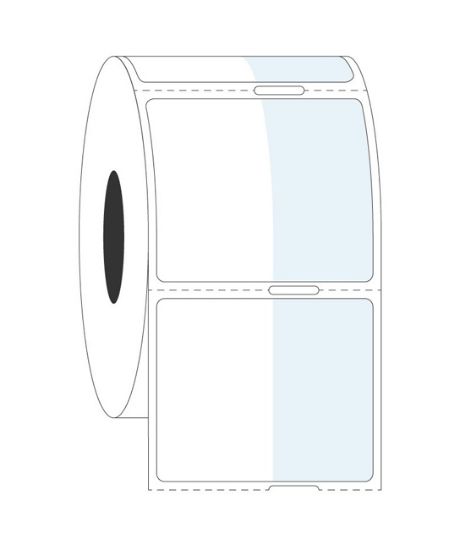 Picture of Cryo-CoverTAG Cryo Labels, 0.875" x 1.375 + 0.75", 3" core, White