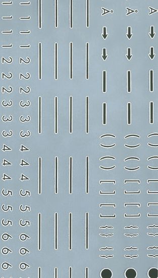 Picture of 16Pt & 18Pt Number & Signs